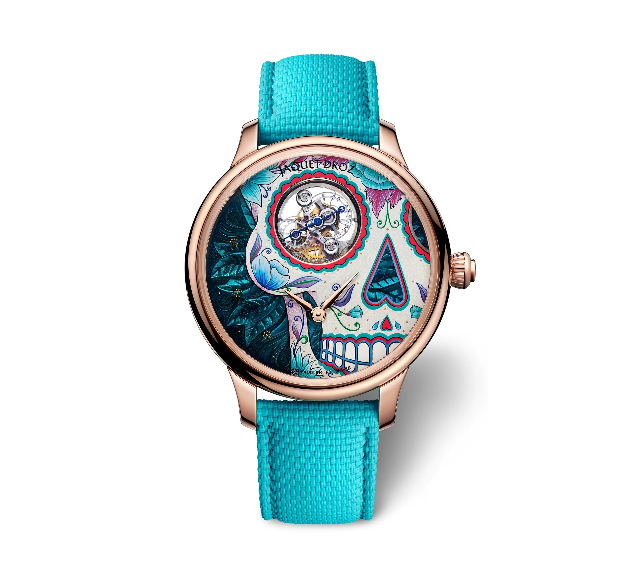 Introducing: Jaquet Droz Tourbillon Skelet Red Gold Catrina Skull